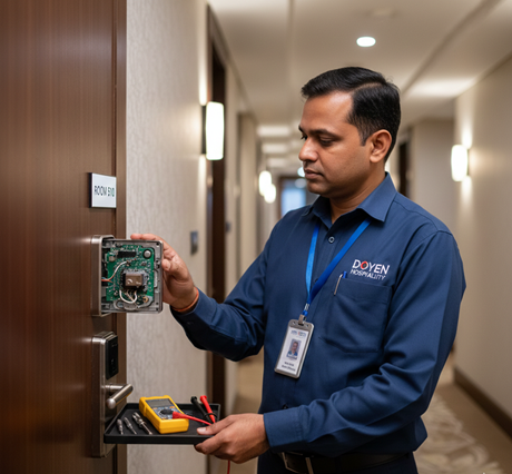 Health Status of Hotel Guest Door Locks