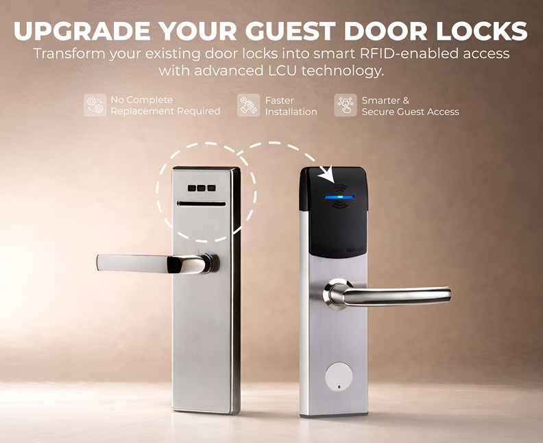 How to upgrade your existing old electronic guest door locks (without changing) – From Old to Smart: