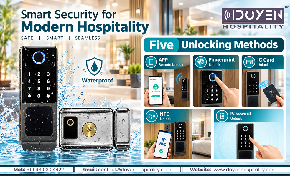 Outdoor Waterproof Digital Electronic Locks: Smart Security for Hotels, Resorts, Commercial & Residential Buildings